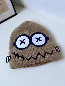 1 件女士趣味机器人针织帽，时尚百搭无檐帽，适合外出和派对，秋冬季 - 多色 - 查看 14