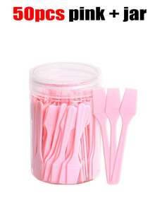 100pcs/50pcs/30pcs/20pcs/10pcs/1pc Designed For Estheticians, Makeup Spatula, Face Mask Scraper, Face Mask Spreading Tool, Face Mask Mixing Palette, Face Mask Dispenser, Esthetician Tools, Mini Spatula, Multi-Functional Tool, Reusable And Washable Face Mask Spoon, Suitable For Applying Face Masks, Lotions, Lip Balms, Exfoliating Scrubs, Cosmetics, Creams And Crafts, Essential Beauty Therapist Supplies, Makeup Spatula Or Multi-Purpose Mini Skincare Applicator - 彩色 - 查看 13
