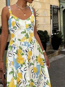 Vestido Feminino de Novo Design da Moda Estilo Francês Primavera/Verão - Branco - Visão 4
