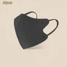 20pcs 4D KN95 Adult Face Masks, Upgraded Solid Color High Filtration Masks, Skin-Friendly Morandi Masks For All Seasons - Multicolor - View 9