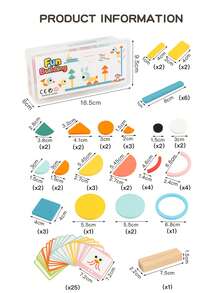 Children's Intellectual Creativity, Geometric Shape Matching Puzzle Toys, Circular Shape Matching Fun Puzzle Early Education Toys - Multicolor - View 11