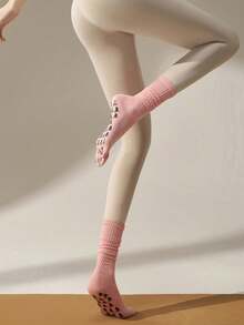 New Cute Five Finger Socks, Mid Length Yoga Socks, Anti Slip Five Finger Socks, Pilates Specific Sports Toe Stacking Socks - Multicolor - View 7