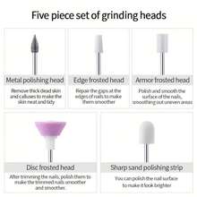 Electric Nail Drill With 32 Speeds LED Display For Shaping Polishing Removing Gel Nails, Nail File Machine With 11 Drill Bits For Acrylic Gel Dip Powder Polish Pink Gold - 粉色 - 查看 7