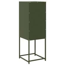 Larryhot Aparador de acero laminado en frío verde oliva 36x39x107 cm, Robusto y duradero, fácil de montar, una opción ideal para la decoración del hogar - Verde - Ver 7