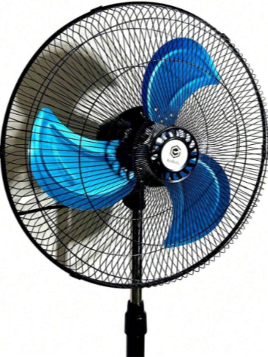 Ventilador 3 en 1,  de 3aspas, 3 Velocidades, 18", Negro Ventilador de Pedestal, Abanico de 3 Aspas Giratorio de 18 Pulgadas, Para Habitaciones y Espacios Largos, Oficinas,