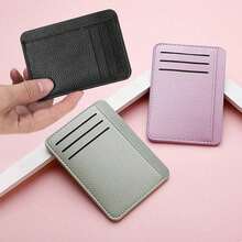 Portfel damski z PU z zapinaną na zamek portmonetką, mini kieszonką na klucze, uchwytem na karty z wieloma przegródkami, etui na karty kredytowe, 1 kieszenią na zamek z 5 przegródkami na karty, portfelem na karty o szerszym designie - Wielokolorowe - Zobacz 5