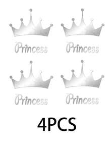 1件亚克力镜面王子皇冠墙饰，自粘墙贴，适用于房间、浴室、卧室、家居装饰、春季装饰、焕新家居、节日装饰礼物、生日毕业镜面墙饰，适用于房间、浴室、客厅