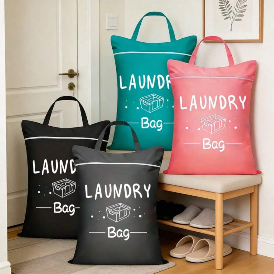 Grande borsa per il bucato da viaggio, sacca lavabile per vestiti sporchi, adatta per viaggi, vestiti bagnati/asciutti, costumi da bagno, palestra, college