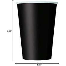 Unique Party 31857 Vasos de papel, Color ,(Negro 10 unidades) - Multicolor - Ver 5