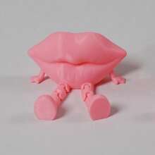 1 herzförmige Statue und 1 lippenförmige Statue, 3D kreative Dekoration, ohne Strombedarf, geeignet für Valentinstag Party Dekoration als Geschenk für Freunde, Tischfigur, Geburtstags Dekoration, Themen-Setting, leichte Ausstellung - Verschiedenfarbig - Übersicht 7