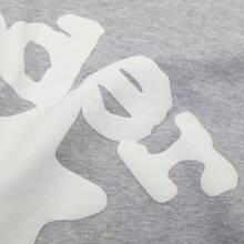 Hip-Hop Spider Web Hoodie Y2K Hooded Sweatsuit Men's Pullover Sweatshirt Pair With Athletic Wear Streetwear Fashion Sweatshirt - 灰色 - 查看 7