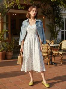 Women Minimalist Yellow-Green Square Toe Flats, Bow Soft Sole Flats For Work & Casual - 芥末黃 - 查看 2