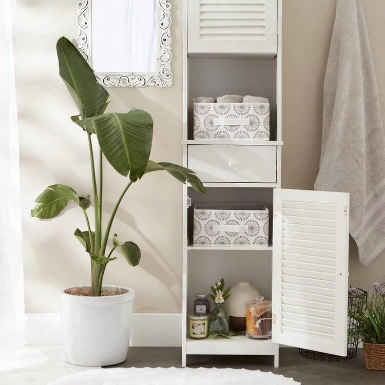 DII Woven Paper Collapsible Convenient Storage Bin For Office Bedroom Closet Drawers Toys Medium Grey Starburst - Set of 2 - Gris estrellado - Añade 5