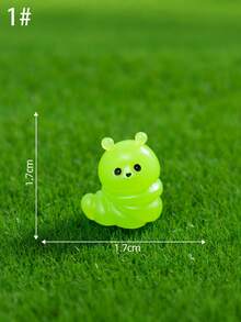 8pcs Cute Caterpillar Mini Figurines, Moss Micro Landscape Decor Accessories, Desk/Room Decor Stress Relief Ornaments, DIY Gardening Scenery, Soft Plush Texture Vivid Colors, Suitable For Micro Landscape, Desk, Room, Handmade Scenes, Easily Brightens Up Various Spaces With Adorable Cozy Ambiance - Multicolor - View 4