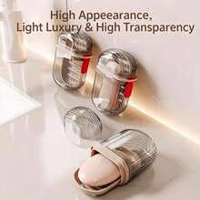 1pc Portable Sealed Leak-Proof Toiletry Case, Mini Carry Handle Wash Bag, Convenient Travel Mouthwash Cup Toiletry Box, Couples Toothbrush Cup, Toothbrush Toothpaste Box Set, Business Trip Outdoor Camping Travel Portable, Suitable For Home, School, Travel Bag Storage