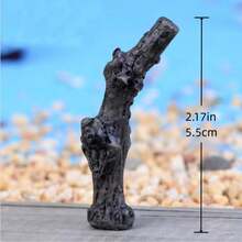 3pcs Artificial Dried Tree Branches Micro Landscape Potted Plant Ornaments, Miniature Resin Crafts Decor For Micro Landscape