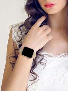 Tương thích với Apple Watch, 38mm, 40mm, 41mm, 42mm, 44mm, 45mm, 49mm, 46mm, Dây đeo thể thao bằng silicon mềm mại và thoải mái, chống nước, phù hợp với Series 10, 9 Ultra, 8, 7, 6, 5, 4, 3, 2, 1 và SE, Có sẵn cho cả nam và nữ - màu nâu - Xem 7