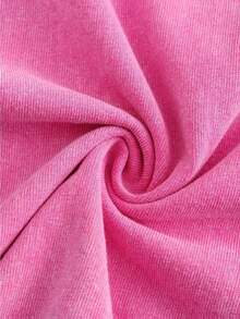 Yuega Tshrit 1pcMen's Pattern Washed T-Shirt - Double Sided Printing, 100% Cotton, Short Sleeved, Summer Casual T-Shirt, Black With White Star Design, Loose Fit, Machine Washable, Daily T-Shirt| Loose Fit Shirt| 100% Cotton T-Shirt, Cotton T-ShirtSummer Clothing Tops - Hot Pink - View 7