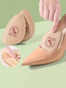 1 Pair Women's Anti-Slip Half Size Insoles For High Heels And Casual Shoes, Back To School Supplies, Women's Shoes, Boot Accessories, Accessories Gift Ideas Insulation, Galentines, Puppy, Carnival,Shoe,Spring Summer Picks,Brides Maid Gifts,Room,Bedroom Decor,Beach,Travel,For Men,For Women,Vacation,Women's Day,Travel Essentials,Wedding Favours,Y2k,Bedroom,Car Accessories Women,Kitchen Decor,Cute Stuff - Multicolor - View 4