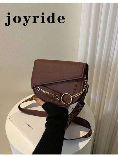 Women's Oblique Shoulder Saddle Crossbody Bag