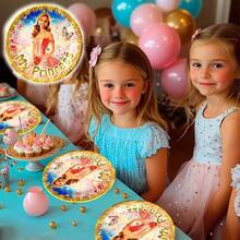 50 Pz Plato Cartón Premium Pastelero Happy Birthday Hb Rojo Confeti Oro - Mi princesa XV - Ver 4
