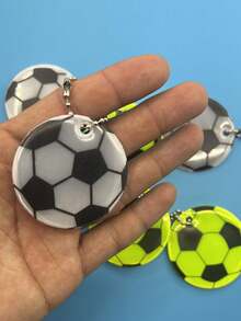 10个卡通狗爪反光钥匙扣套装，夜间高可见度，适用于狗绳、背包或钥匙装饰，时尚实用，可用作钥匙扣、背包、宠物项圈、夜间骑行配件