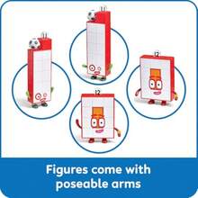 hand2mind Numberblocks Friends Eleven and Doce CifrasDuradero y cultiva el interés de los niños - Multicolor - Ver 6