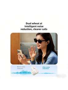 UGREEN WS209 耳夾式開放式耳機HiTune S3 5.3g 輕量化配戴 人體工學耳夾設計 IPX5 防水防汗 戶外運動 跑步騎乘適配 - 白色 - 查看 2