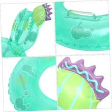 Anillo De Natacin De Cactus Accesorio De Natacin Swimming Pool Toys Suministro De Natacin Anillo De Natacin Kawaii Aid Float Rings Beb Piscina De Polivinilo Playa - Verde + 55CM - Ver 5