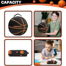 男童带轮背包，圆形，带扣，可作书包和铅笔盒，适合小学生、儿童足球旅行行李箱