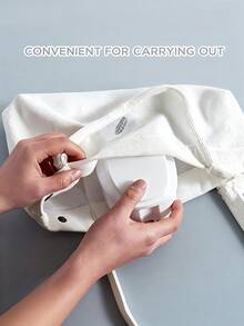 苹果形塑料假牙收纳盒，带滤篮和盖子，方便清洁和存放假牙。便携式假牙容器，防漏设计，适合男女旅行、浴室、宿舍及日常使用。牙科器械旅行必备浴室配件。 - 彩色 - 查看 10