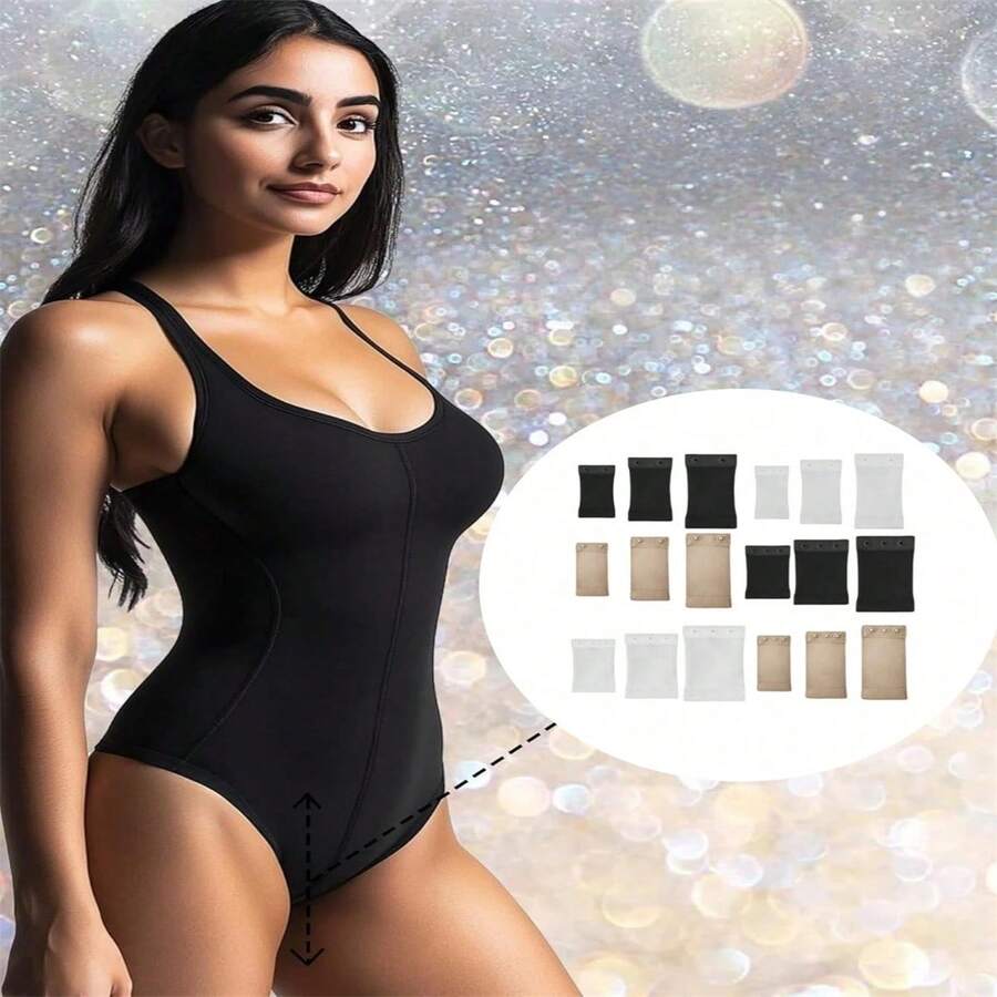 1pc Women's Premium Leggings Bodysuit Extender - Adjustable Length, Comfort Fit, Shapewear Enhancer