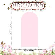 1/3-Pack 7.2-Foot Elegant White Stretch Double-Sided Arch Cover For Wedding Arches And Party Ceremony Decorations - Hồng - Xem 10