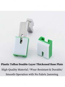 P950工业缝纫机，配备可调节褶皱压脚 - 重型涂层钢压脚，符合人体工程学的手柄，兼容锁式缝纫和褶皱缝纫，绿色布料收集附件，用于精密缝纫，结构坚固耐用 - 彩色 - 查看 12