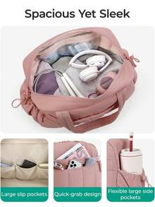 大容量、无底、简约风格尼龙材质、轻便、手提行李包、多口袋、拉链、干湿分离层、健身、上学、旅行、休闲旅行包、过夜包、耐用旅行收纳包、邮轮必备、中性色、度假必备、瑜伽包、旅行包