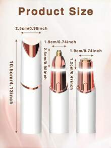 GENAI 女士便携式面部脱毛器，二合一眉毛修剪器和面部剃毛器，温和可充电设计 - 彩色 - 查看 9