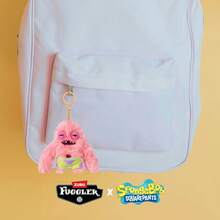 Spin Master 5英寸毛绒钥匙扣，/小蜗/章鱼哥/痞老板谢尔顿，滑稽丑陋的怪物毛绒玩具，长着类似人类的牙齿，可收藏的包包挂饰，适合儿童、青少年、成人以及喜欢怪异毛绒玩具的粉丝 - 派崔克 - 查看 8