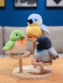 1pc Cute Realistic Bird Plush Doll, Interactive Bird Friend Doll Gift For Kids, Easter Bird Decor Plush - Multicolor - View 7