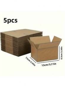 20pcs Cardboard Boxes, Large Size 13x8.5x7.5 Inches, Small Size 11x6.5x6 Inches, Corrugated Kraft Paper Mailing Boxes, Surprise Gift Packaging Boxes, Personal & Small Business Packaging, Brown - Brown - View 9