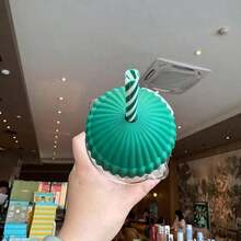 2026新款迷你小熊造型玻璃杯，蜂蜜熊吸管杯，配绿色杯盖和吸管，透明可爱小熊造型饮水杯，萌趣玻璃杯，适合居家办公使用，可作礼物、阅读杯、节日礼物、趣味饮具，经久耐用，适合开学季使用 - 彩色 - 查看 7