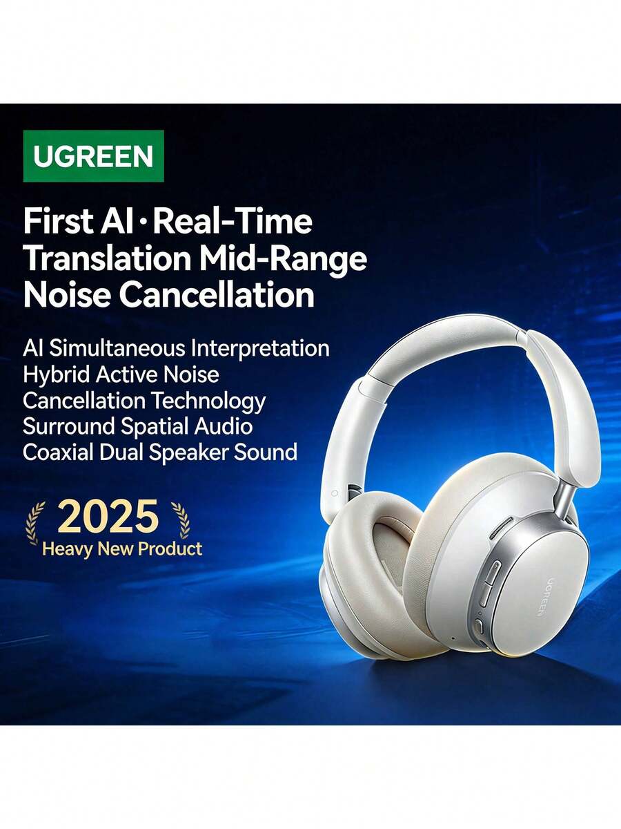 UGREEN HP206 Over-Ear Bluetooth Headphones: High-Definition Calls ...