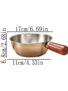 1 pieza Sartén pequeña antiadherente de acero inoxidable grueso, 1 pieza Sartén pequeña para verter aceite, 1 pieza Sartén para huevos, 1 pieza Sartén, 1 pieza Sartén plana, 1 pieza Cacerola pequeña para leche