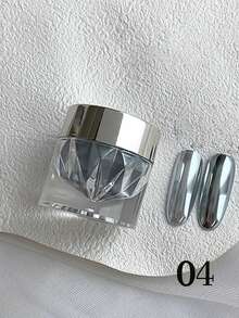 1/5/6/8/14/28 件装 24 色镜面彩虹粉，包含 4 个硅胶粉扑，金色、绿色、粉色、银色镜面粉套装，全息闪光金属电镀美甲用品，情人节美甲用品 - 彩色 - 查看 41