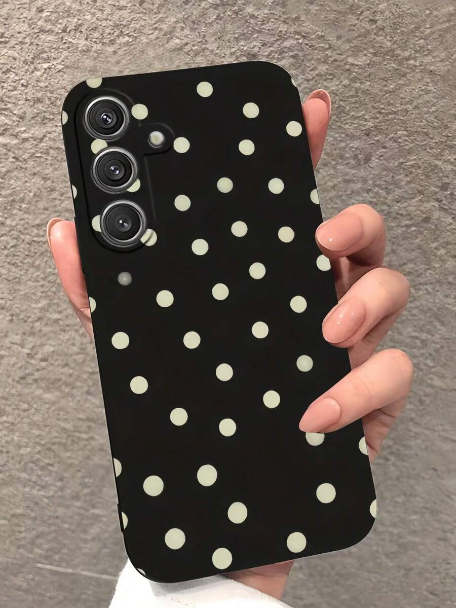 1个极简创意个性化可爱超薄1mm厚2D点阵TPU手机壳，兼容三星S25Ultra/S25Plus/S25/S25FE/S24Ultra/S24Plus/S24/S24FE/S23Ultra/S23FE/S23/S23+/S22Ultra/S22/S22+/S21Ultra/S21FE/S21/S21+/S20Ultra/S20FE/S20/S20+/A73/A72/A55/A54/A53/A52，兼容红米Note 14 Pro+ 5G、P30，兼容荣耀X6b，兼容OPPO A74，兼容Realme C53，兼容Realme Narzo N53，国际版，不是国内版 - 黑色 - 查看 1