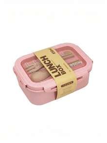 1 Peça Marmita de Duas Camadas com Conjunto de Talheres, Reutilizável, Micro-ondas (Remover Tampa), Ideal para Cozinha, Exterior e Ocasiões, Ótimo Presente de Natal, Também Adequado para Halloween, Ação de Graças, Formatura e Volta às Aulas