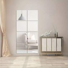 4/8/16pcs Traditional Style Acrylic Mirror Wall Stickers - Reusable Glitter Space Theme Frameless Full Length Mirrors, Suitable For Home Gym, Bedroom And Bathroom - Self-Adhesive, Shatterproof Plastic Surface Wall Decals For Art Decor - Multicolor - View 4