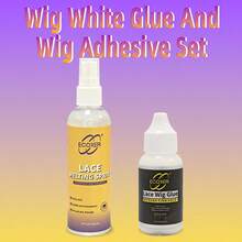 Lace Wig Glue Spray / Lace Wig Glue Set; Suitable For Lace Wig Styling, Transparent Water-Based Spray Dries Quickly, Super Sticky, Waterproof And Sweat-Proof
