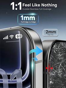 2 Stücke Anti-Spion gehärtetes Glas Bildschirmschutz, Vollflächenschutz, kompatibel mit iPhone 17 Pro Max/17 Pro/17 Air/16/15/14/13/12/11, transparent, wasserdicht, stoßfest, kratzfest, abweisend gegen Fingerabdrücke, unverzichtbar für täglichen, Büro- und Heimgebrauch, Bildschirmschutz-Grundausstattung, geeignet für täglichen Schutz, Büro, Zuhause, Handy-Zubehör Datenschutz-Bildschirmschutz, stoßfest, kratzfest - Schwarz - Übersicht 7