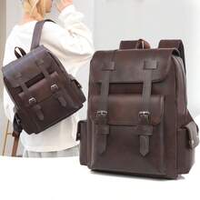 [Back To School Season]Multi Functional Portable 13 Inch Laptop Backpack, Men's And Women's Minimalist British Style Commuting Backpack - Multicolor - View 4