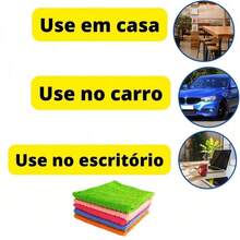 1/5 piezas Paño de limpieza de fibra ultra fina - Altamente absorbente, multiusos, colores vibrantes, limpieza de vidrio multifuncional, toalla absorbente de agua, paño de cocina antiadherente para aceite - Multicolor - Ver 7